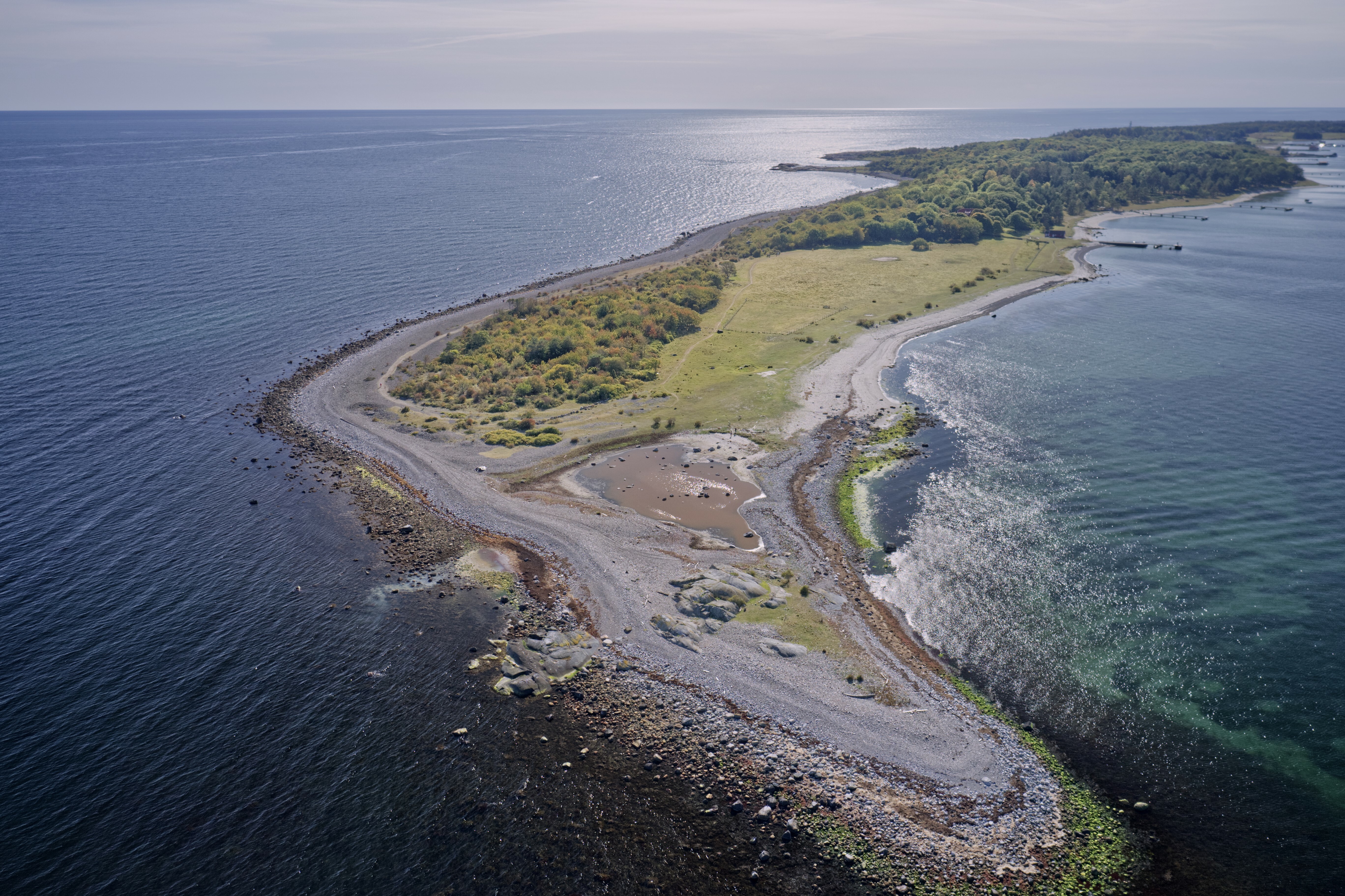 Fugleperspektiv av Øytangen, Jomfruland nasjonalpark